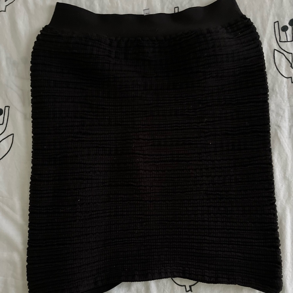 Prime Cut Black Pleated Mini skirt